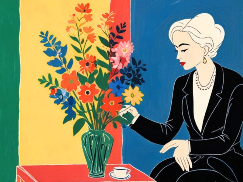 Lady With Flowers