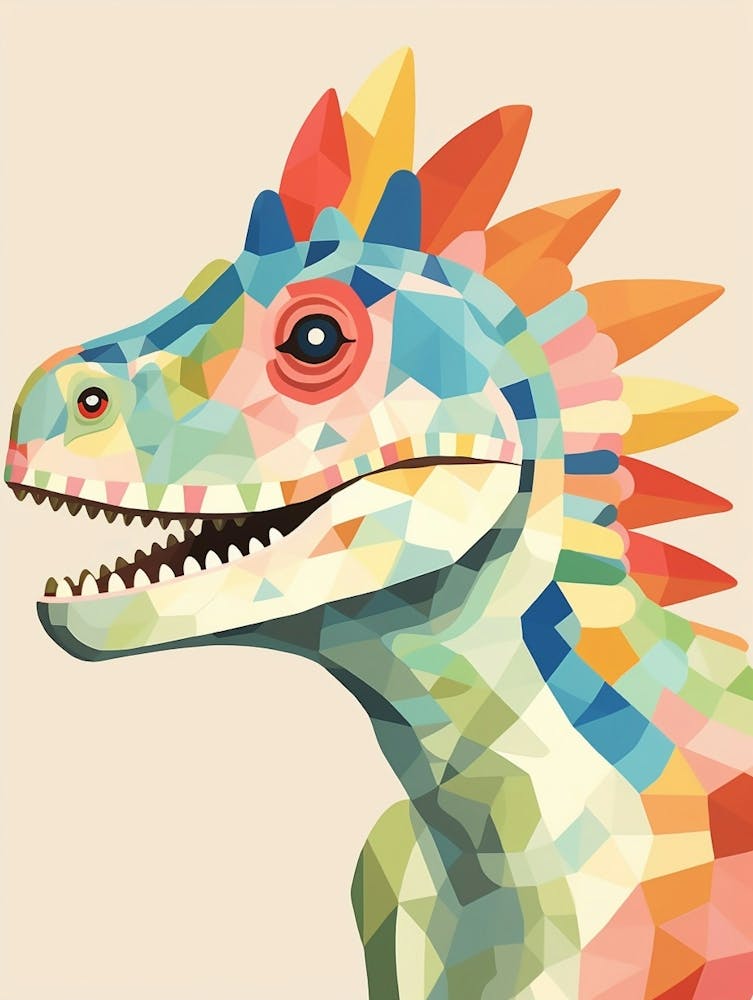 Colourful Dinosaur Heterodontosaurus 1