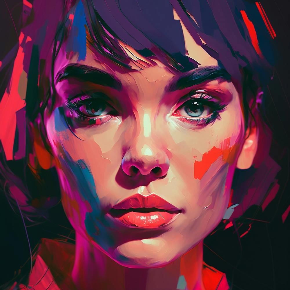 Pretty Face Fine Art Style Portrait