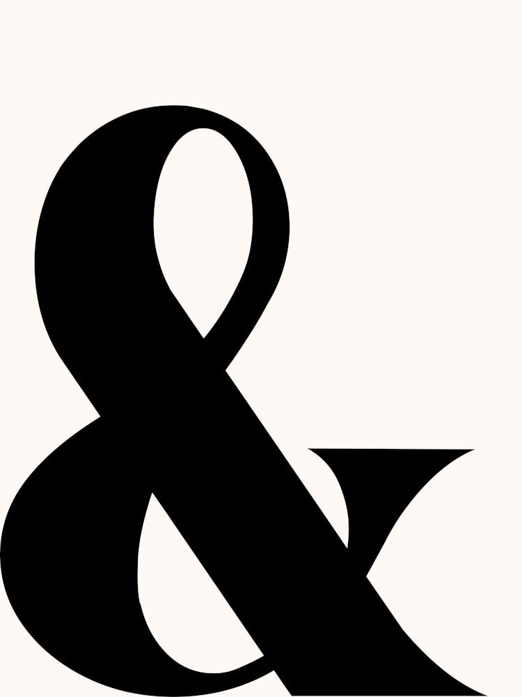 Ampersand Bold & Typography Art