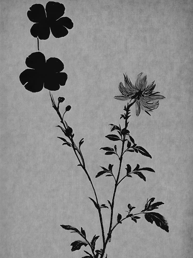 Black And White Flowers 126