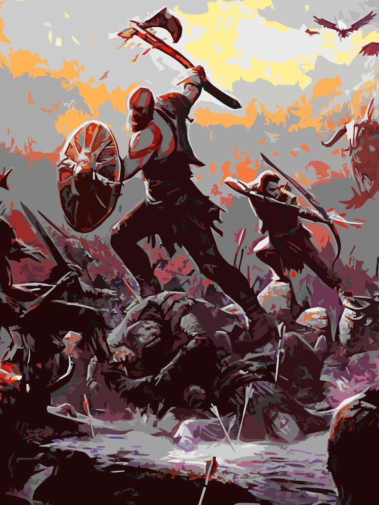 God Of War Painting
