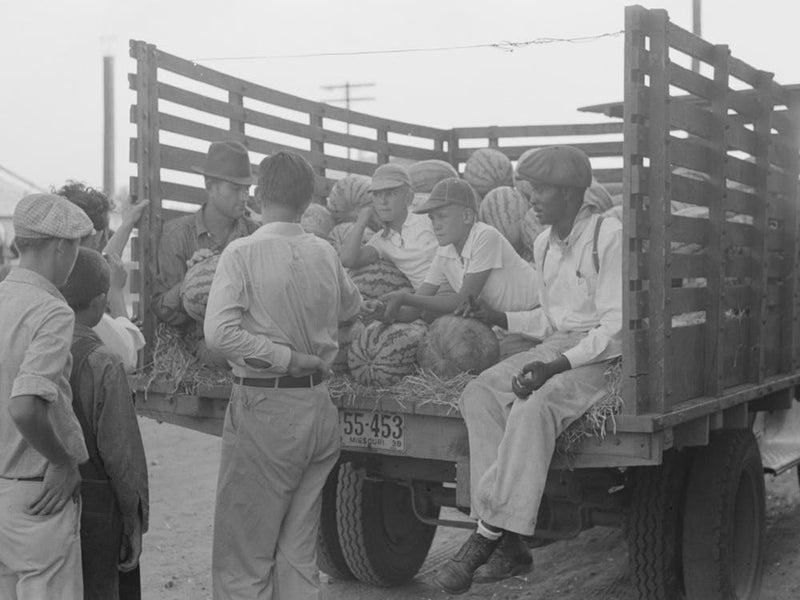 Watermelons For Sale, Saturday Afternoon, Steele, Missouri By Russell Lee