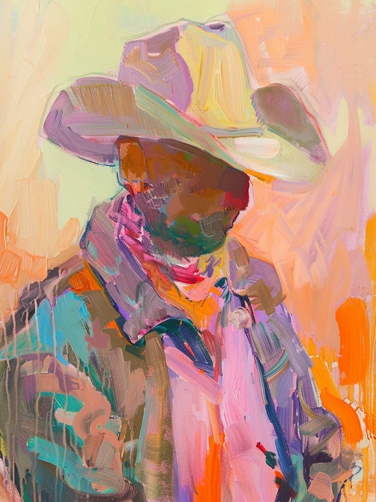 Painting Of A Cowboy 7
