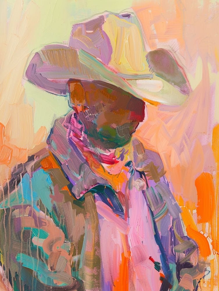 Painting Of A Cowboy 7