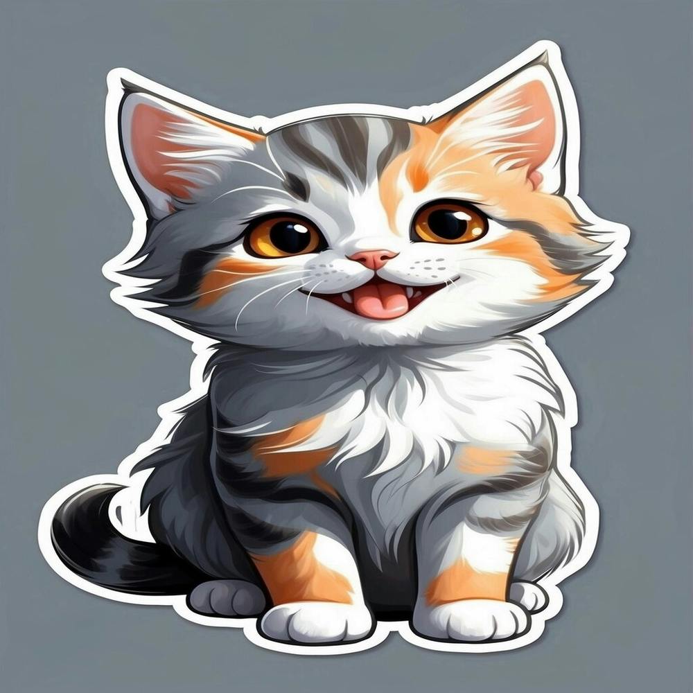 Cute Kitten Sticker
