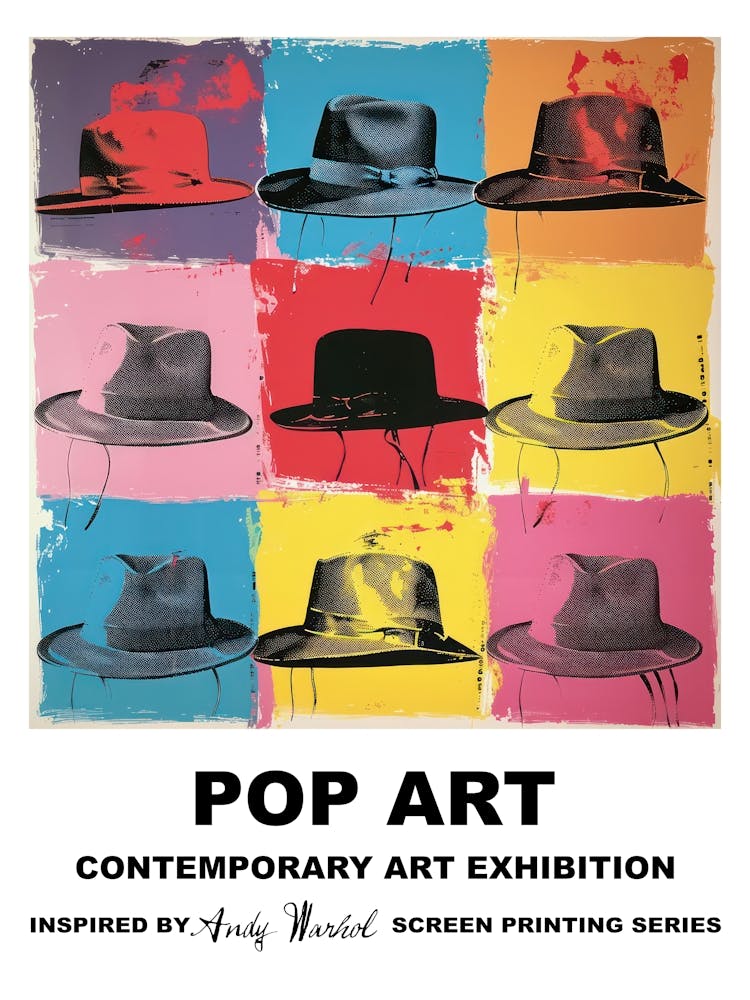 Hats Pop Art 4