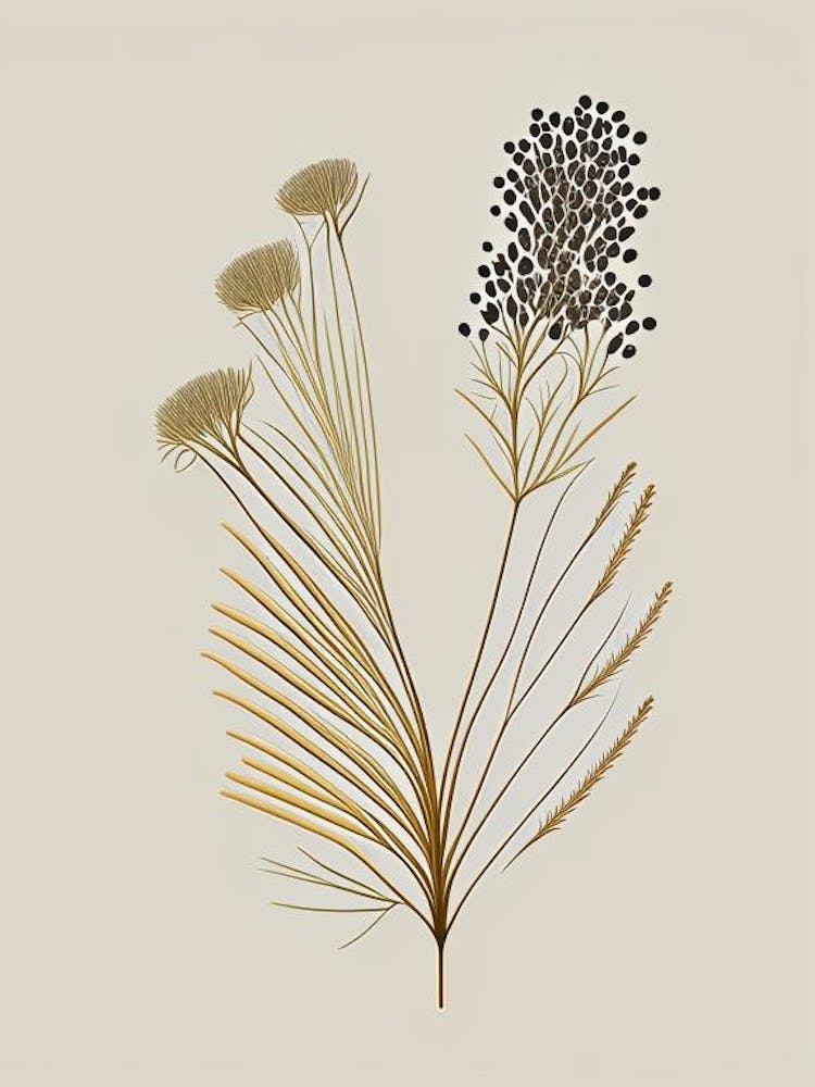 Fennel Seed Spices And Herbs Retro Minimal 1