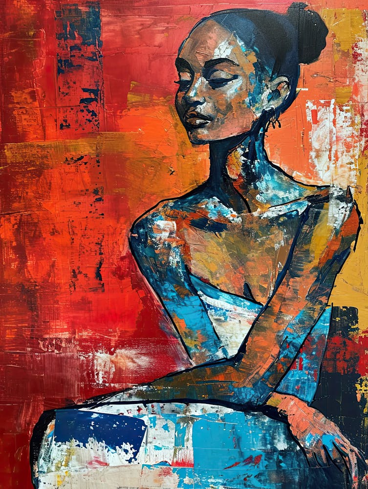 Feathered Eclipse, Boho Art Style