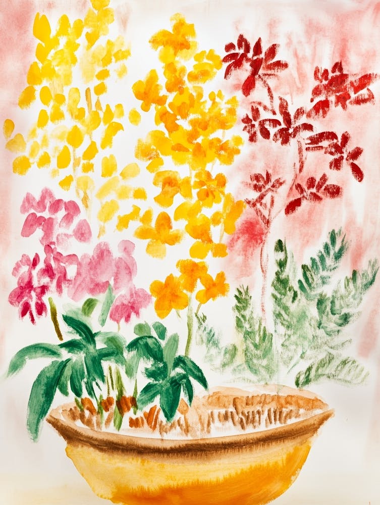 Flora In A Bowl Art