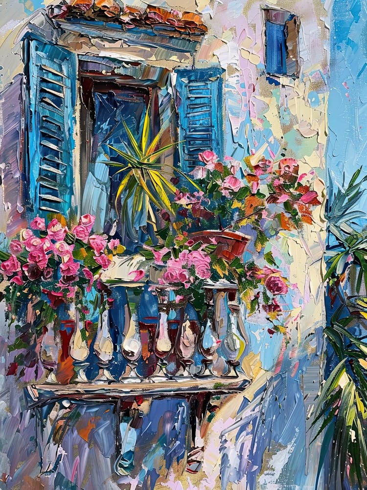 Balcony Painting In Dubrovnik 4