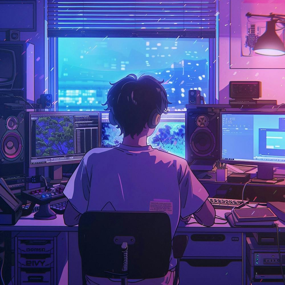 A Video Editing Lofi Illustration 1718807453 3