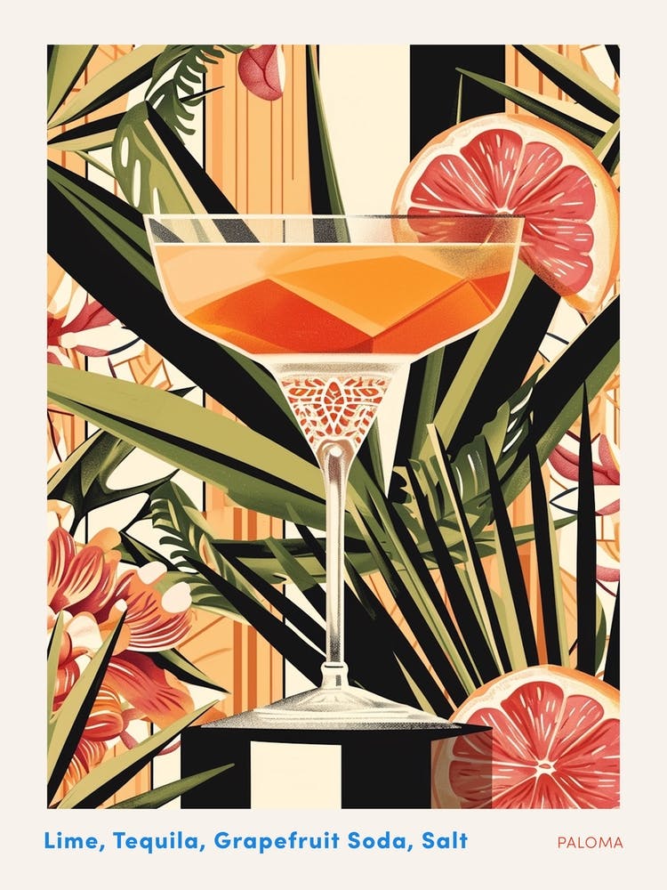 Affiche Art Déco Inspirée de Paloma 1