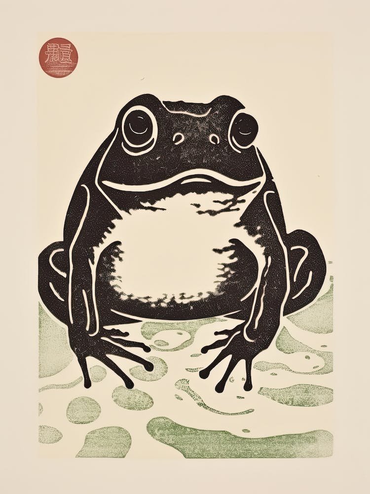 Frog Matsumoto Hoji Inspired Japanese Neutrals And Green 1