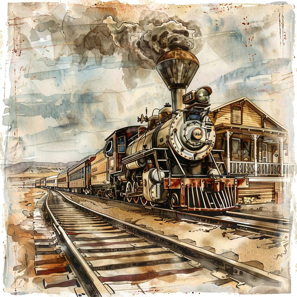 Vintage Steam Train 10