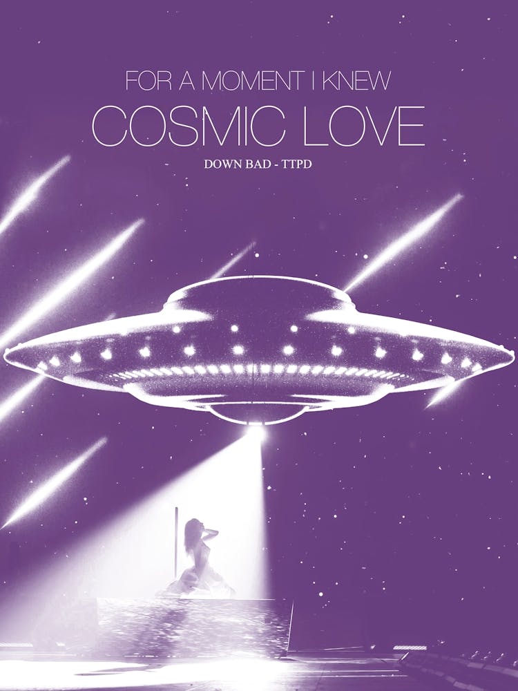 Taylor Swift  For A Moment I Knew Cosmic Love  Down Bad From Ttpd  Eras Tour Ufo Lilac