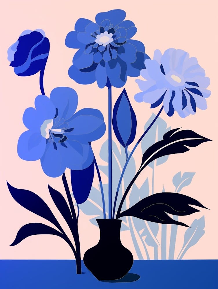 Blue Flower Illustration Hyacinth 3
