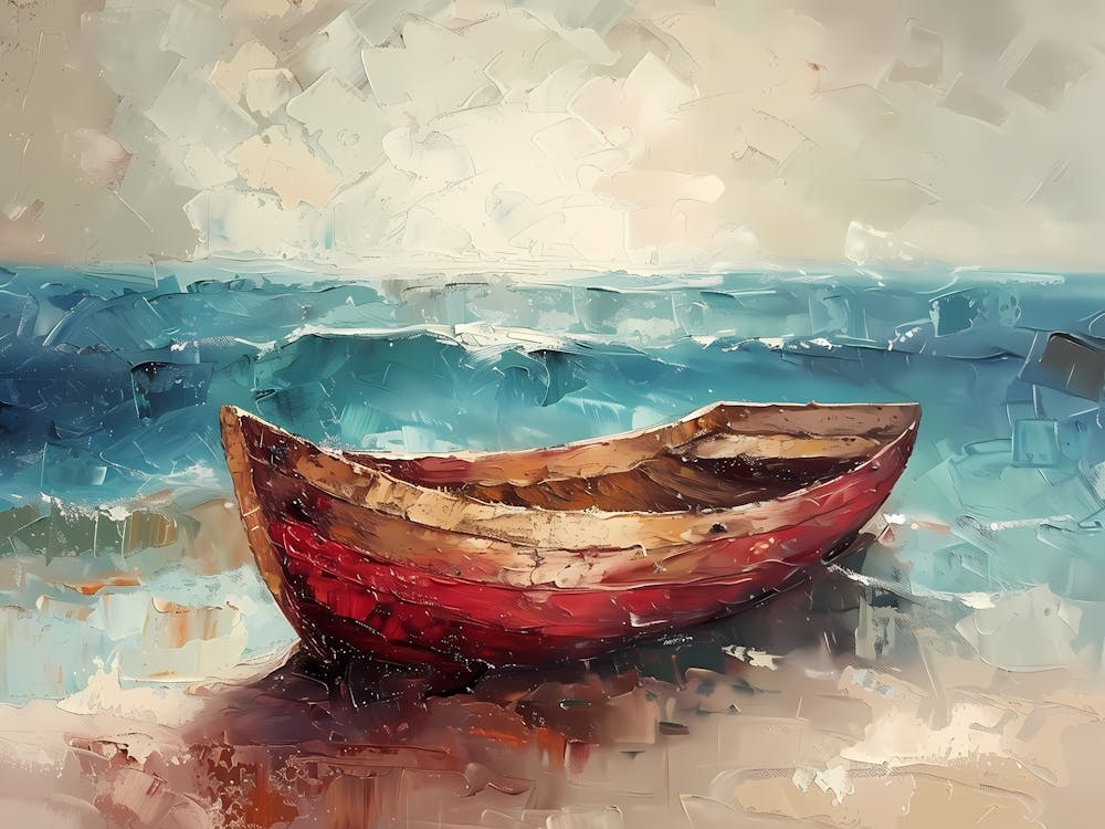 Sailing into Bliss A Boat on Open Waters