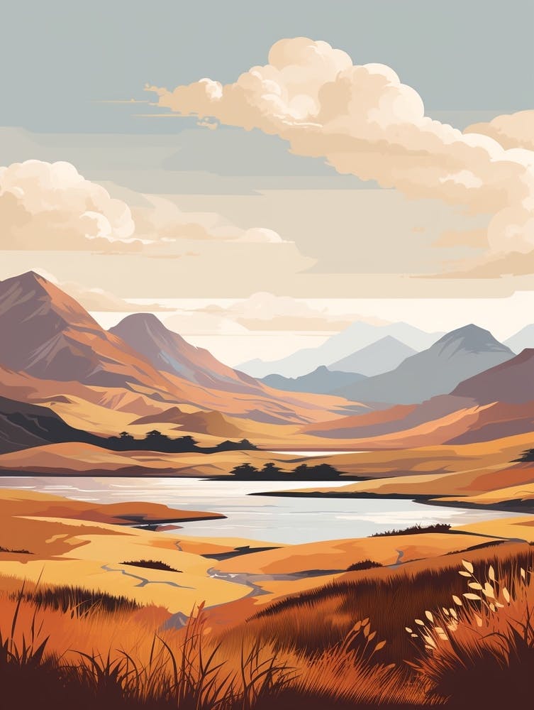 Scottish Highlands Scotland 4 Hiking Trail Landscape