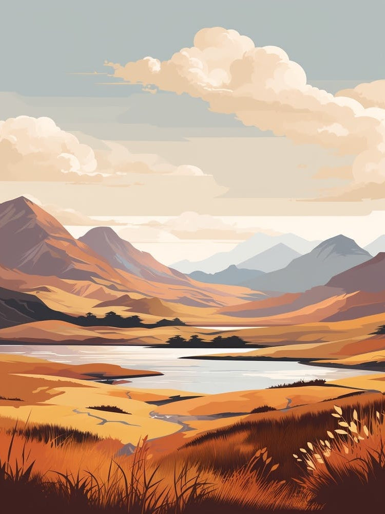 Scottish Highlands Scotland 4 Hiking Trail Landscape