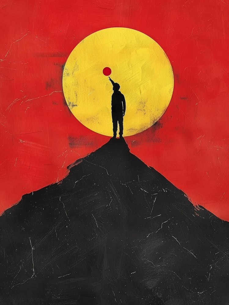 Man On Top Of The Mountain