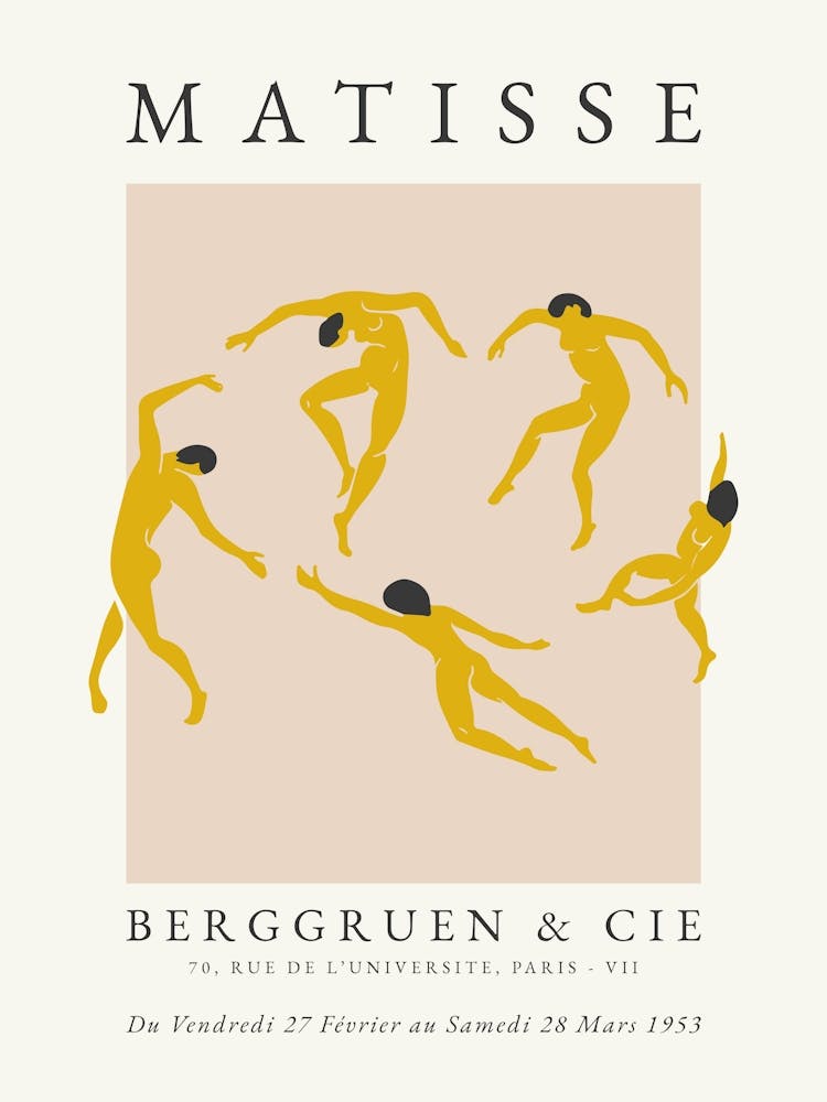 Matisse Abstract Dancing Yellow