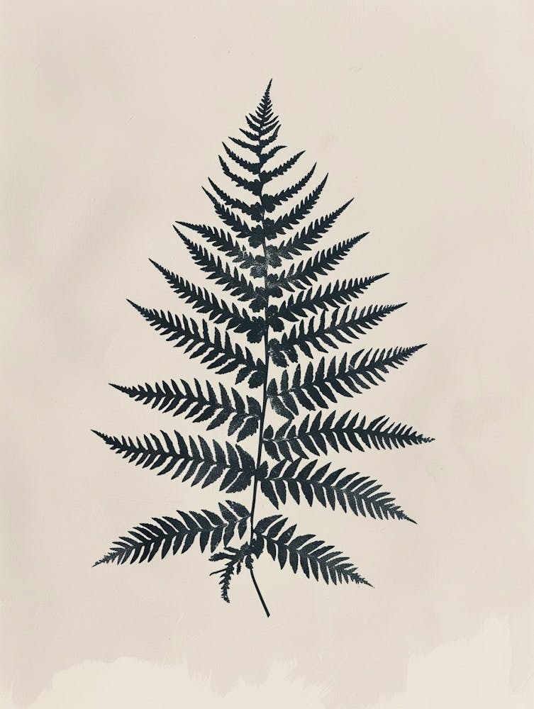 Fern Plant Minimalist Illustration 5