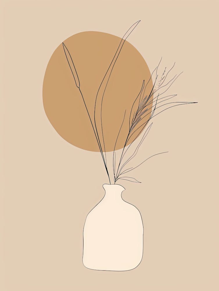 San Francisco Botanical Garden Boho Line Art