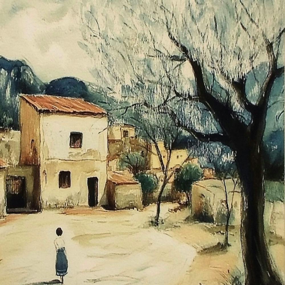 Village In Winter