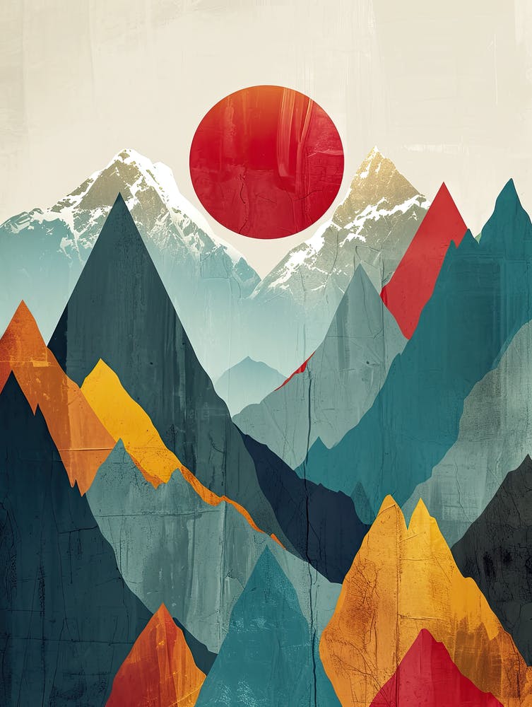 Minimalist Peaks: Mountain Muse