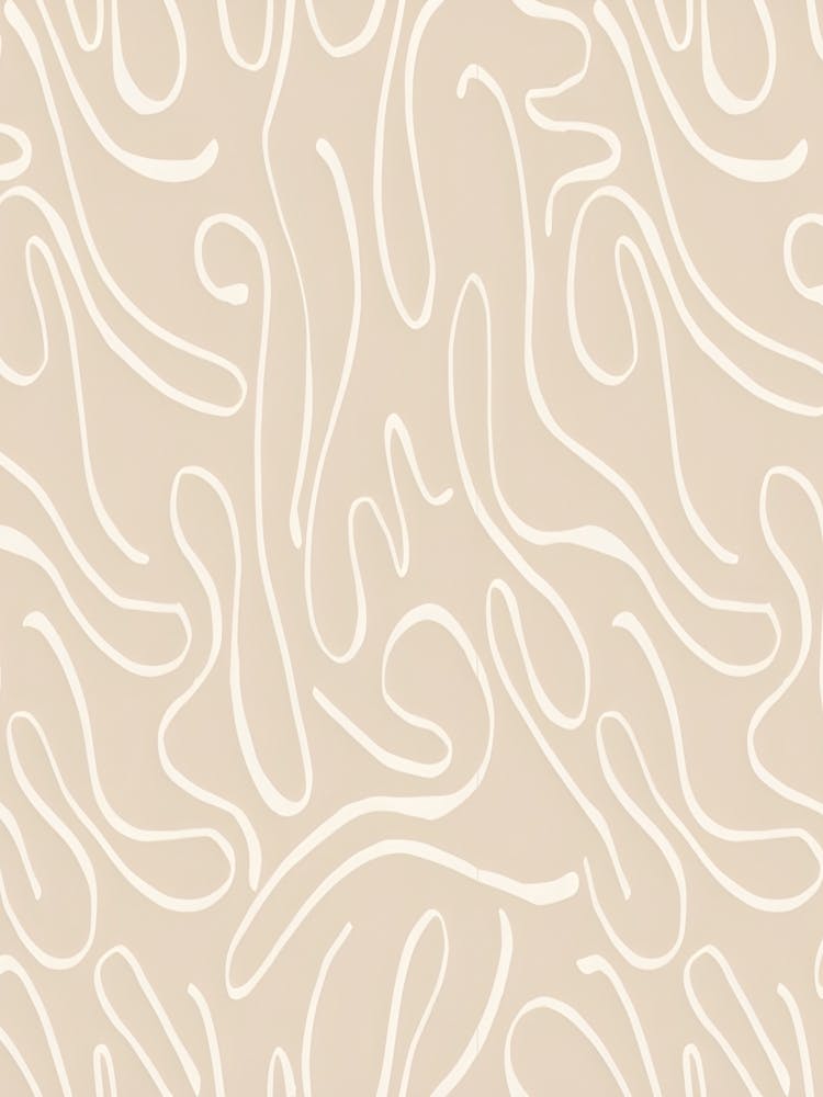 Beige Wavy Pattern