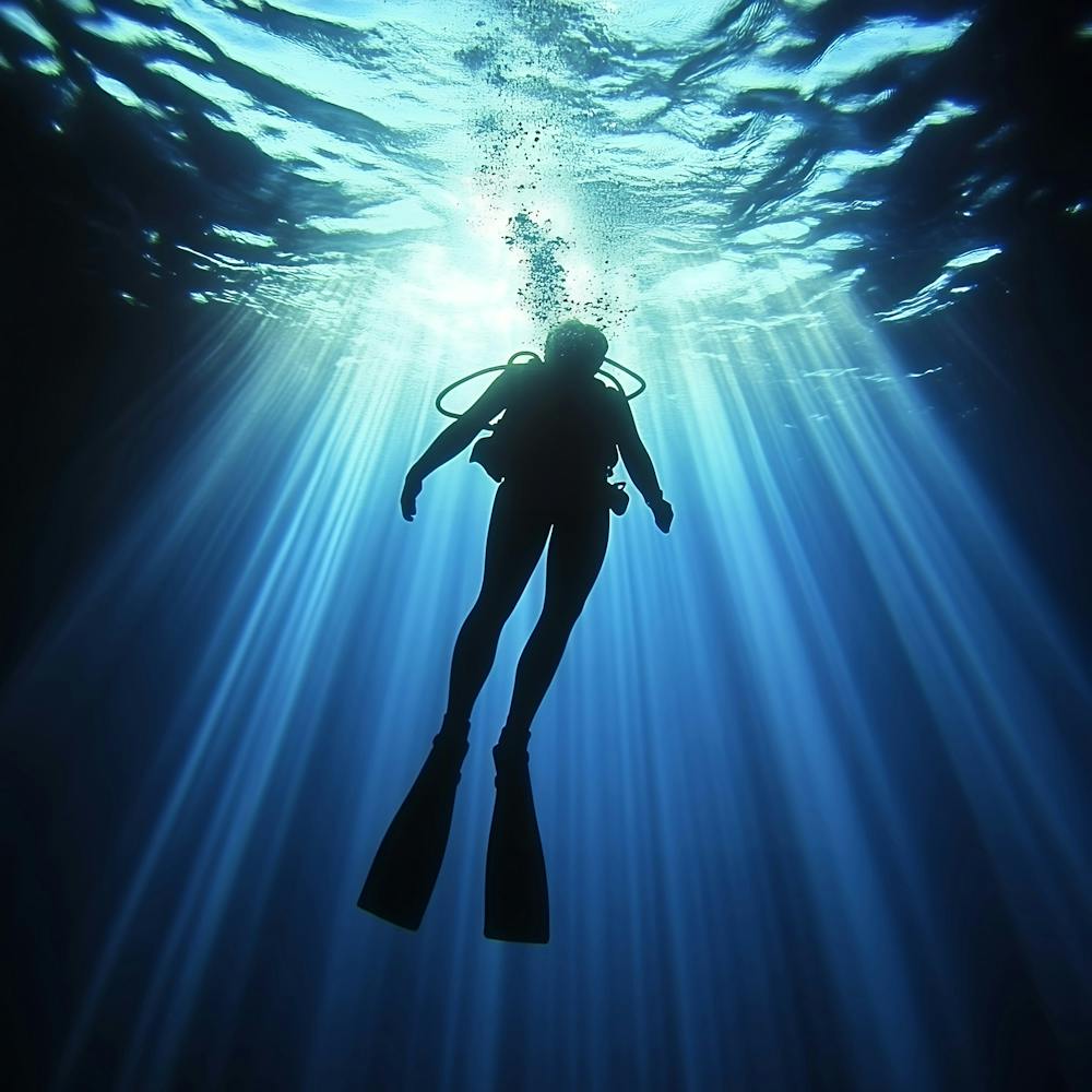 Scuba Diver Silhouette