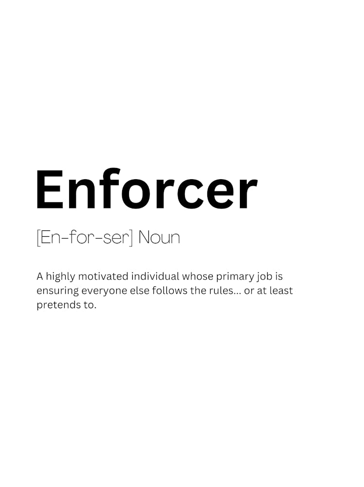 Enforcer Definition Meaning 1