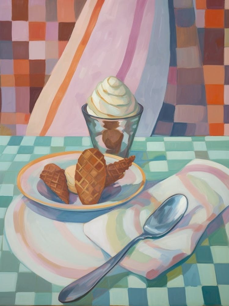 Gelato Still Life Painting