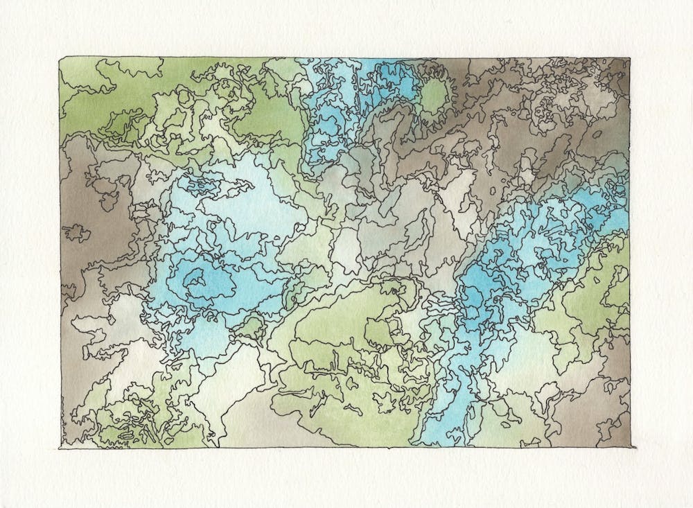Aquarell-Meereswunderland 1