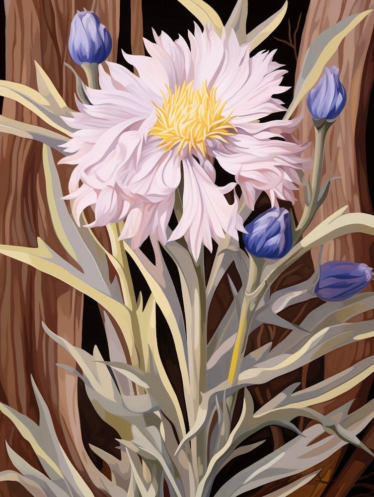 Cornflower 1 Flower Painting