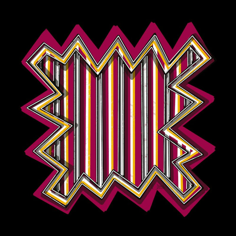 Modern Abstract Egyptian Pop Art Design with Trending Colors Pink And Yellow