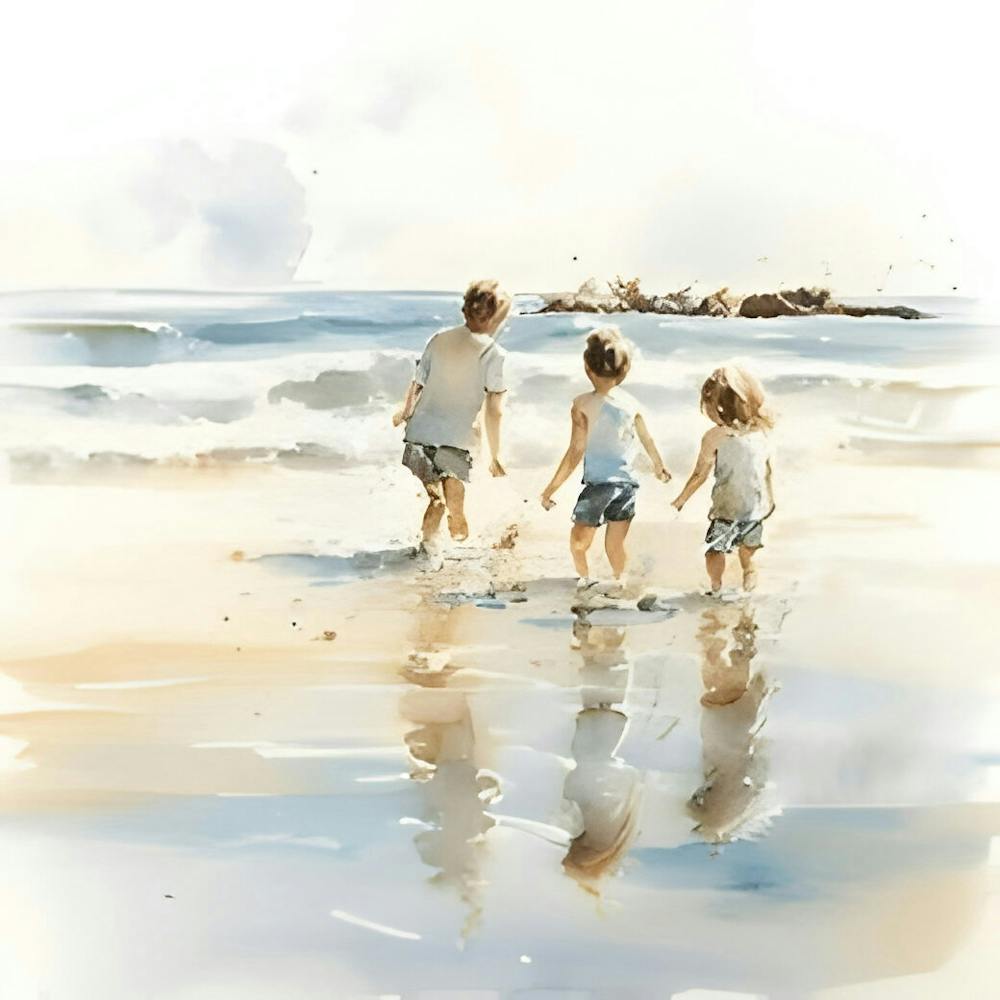 Children At The Beach