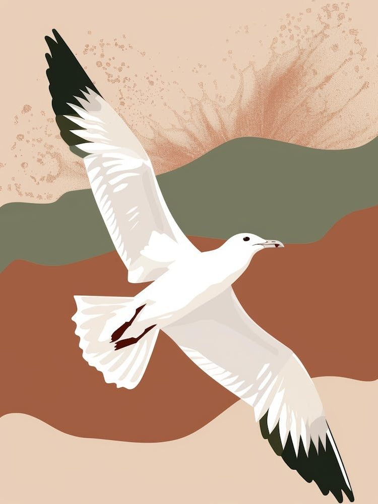 Seagull In Flight
