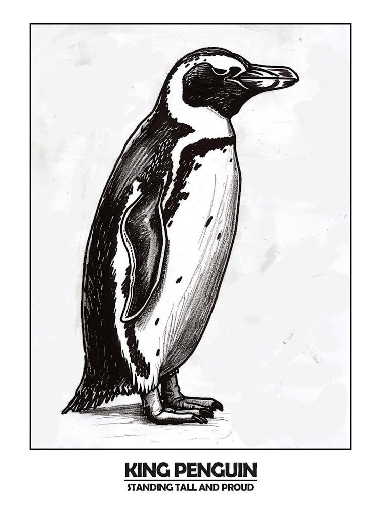 Penguin Standing Tall And Proud Poster 2