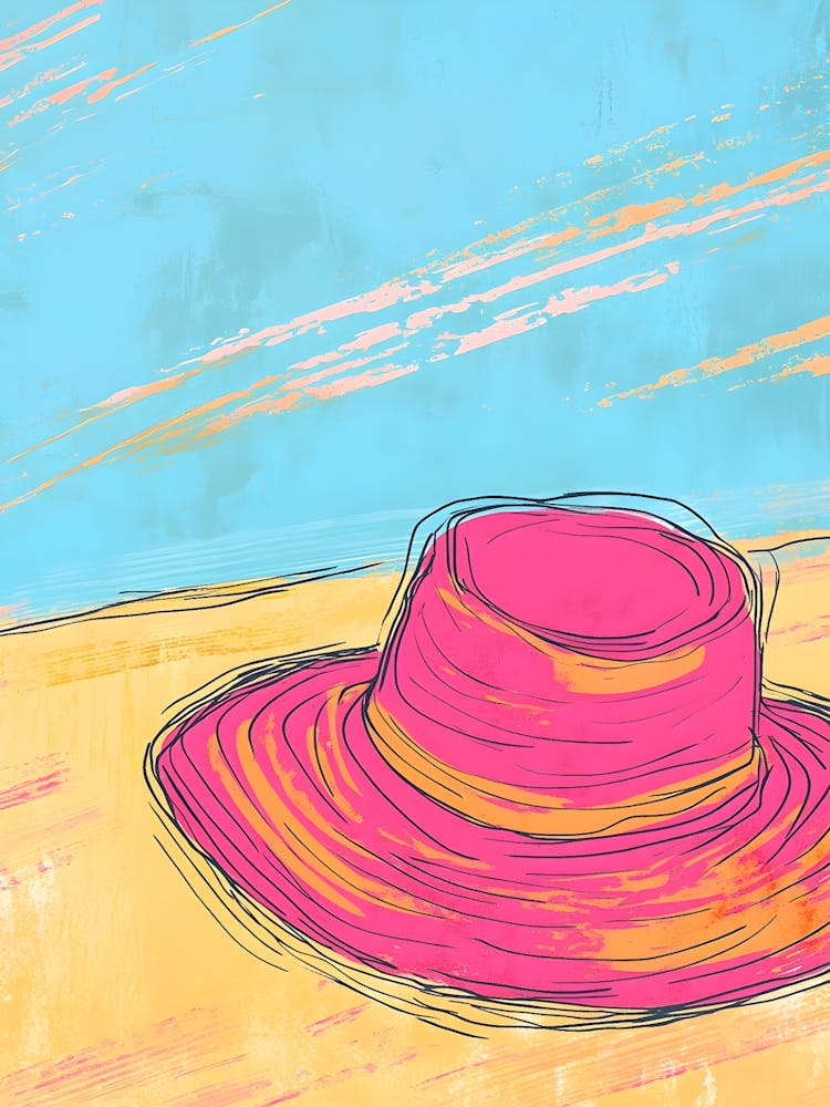 Hat On The Beach