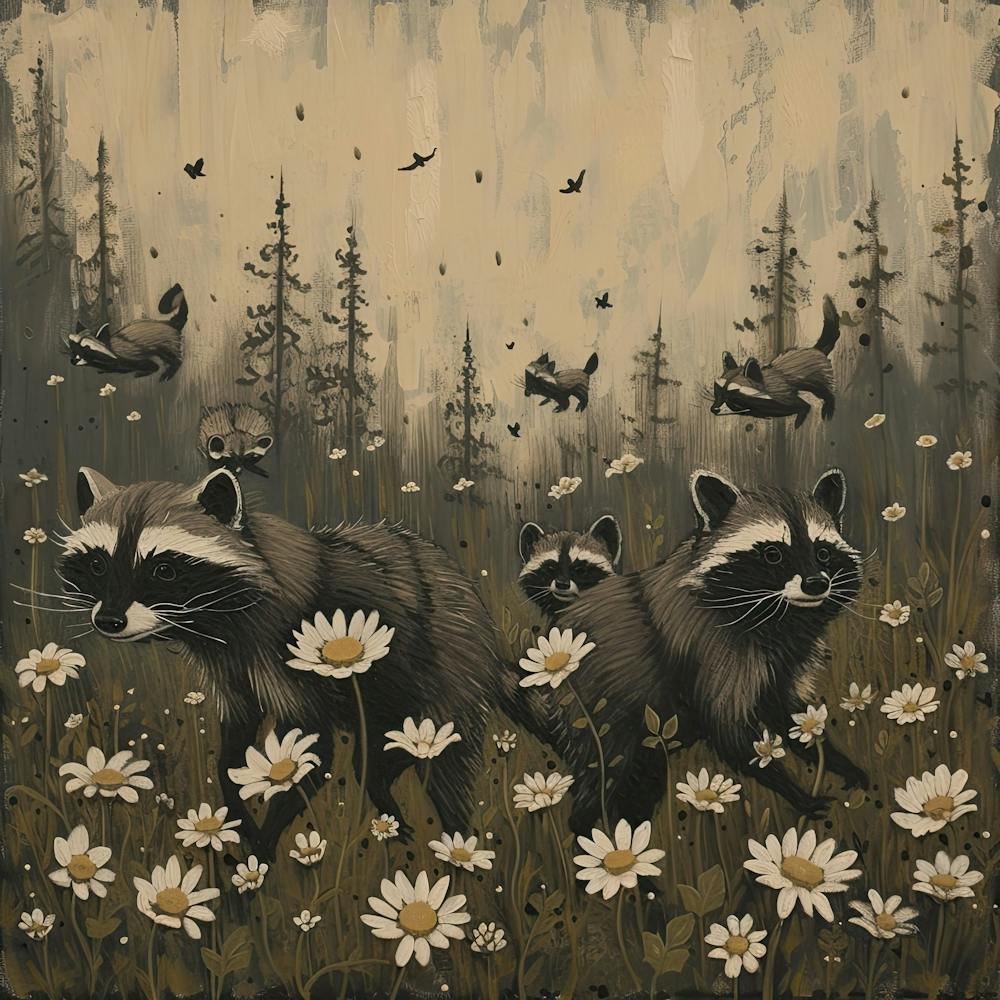 Raccons Fairycore Painting 2