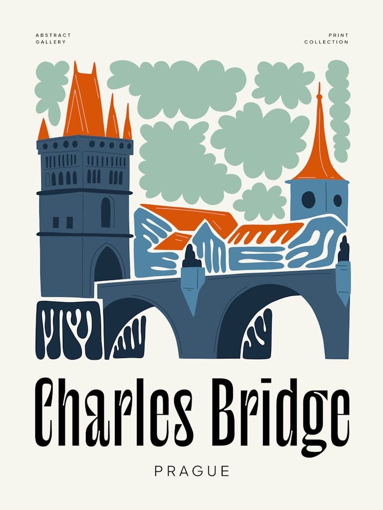 Voyage Pont Charles Prague Galerie Abstraite
