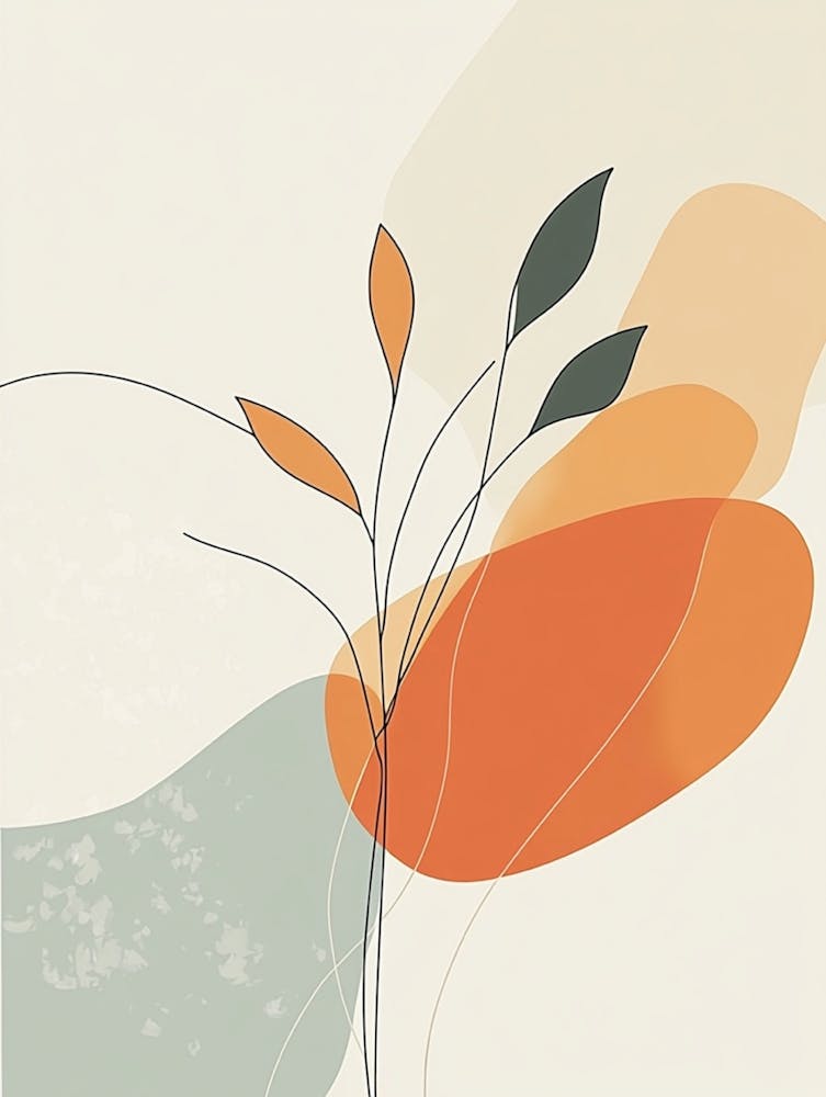 Abstract Flower Canvas Print 4