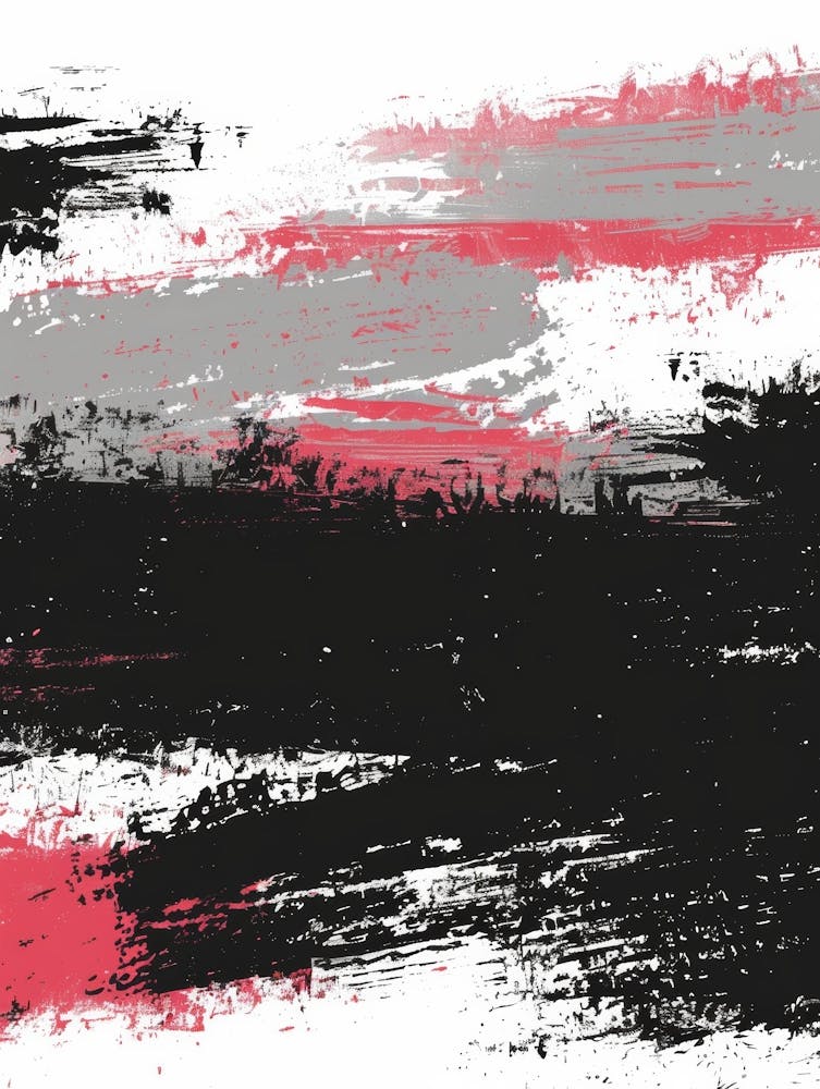 Black And Red Brush Strokes