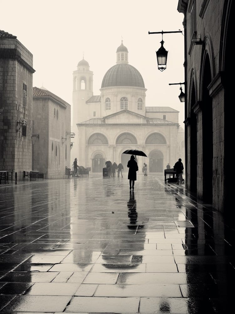 Dubrovnik, Croatia, Mediterranean Black And White Photography Analogue 3