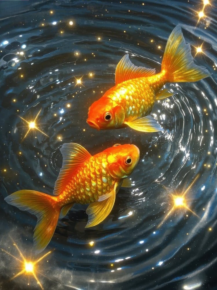 Goldfish In The Water