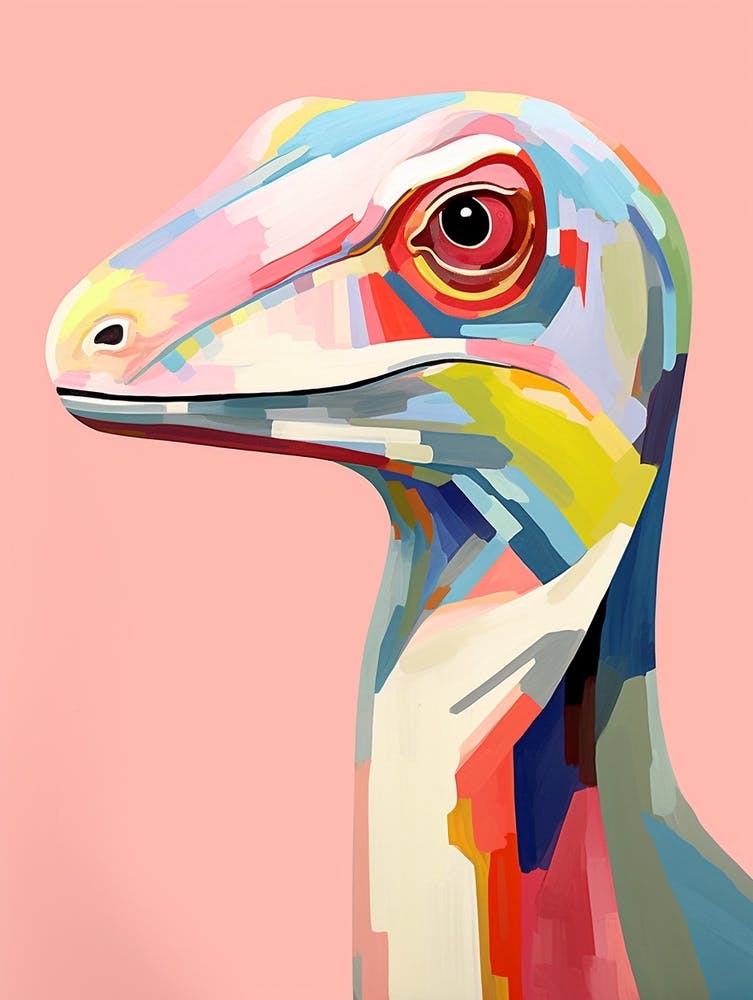 Colourful Dinosaur Compsognathus 2