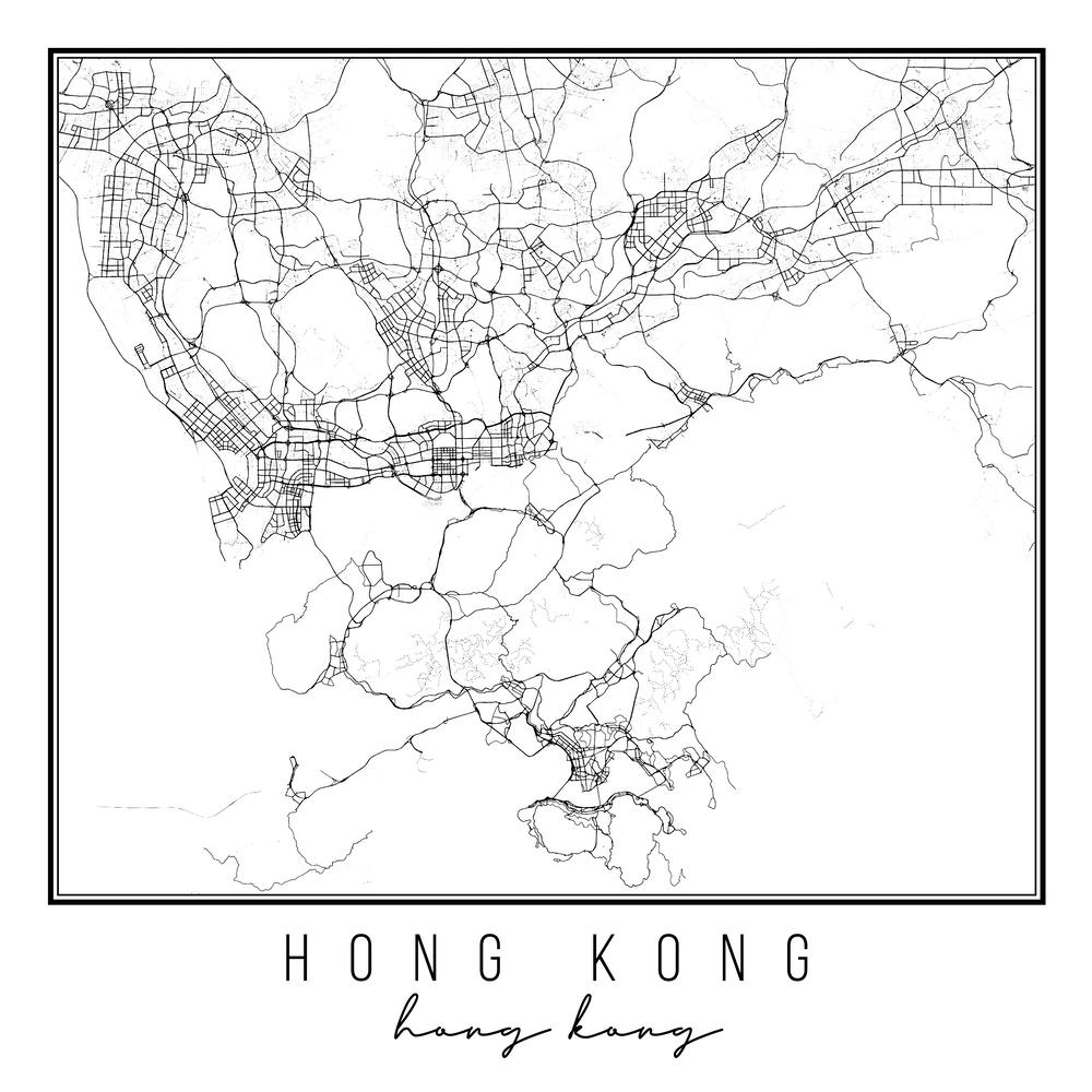Hong Kong Hong Kong Street Map