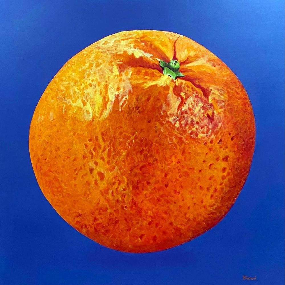 Big Orange Pop Art Square